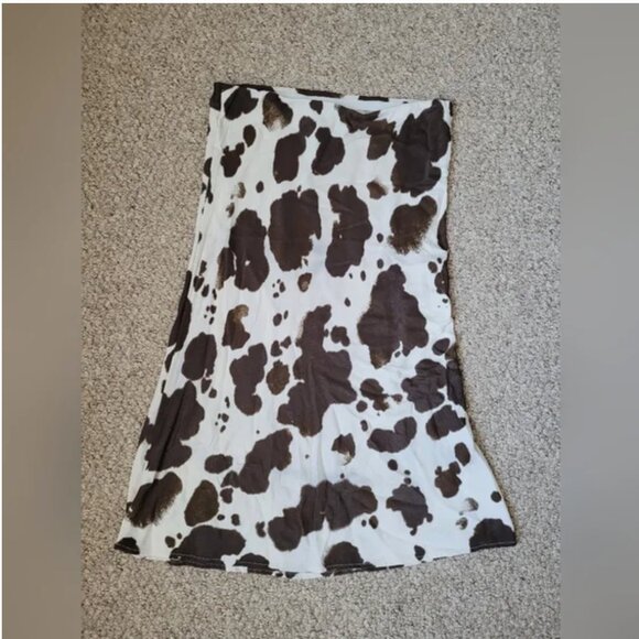 Anthropologie Cow Print Maxi Skirt size L - Picture 4 of 6